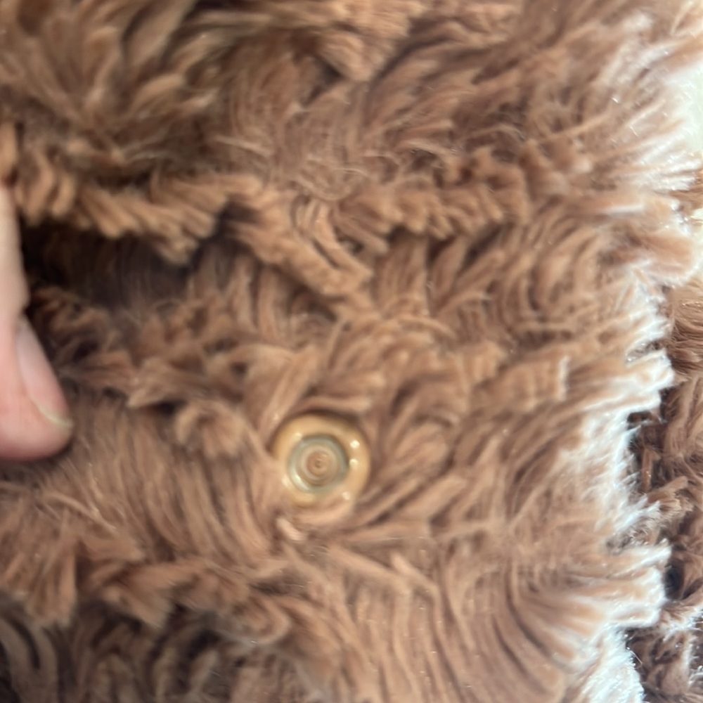 Patagonia long sleeve button & zip long  flared sleeve jacket soft & fuzzy L tan - Picture 4 of 13